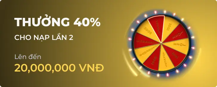 Fabet ưu đãi đặc biệt thưởng 40% cho lần nạp lại